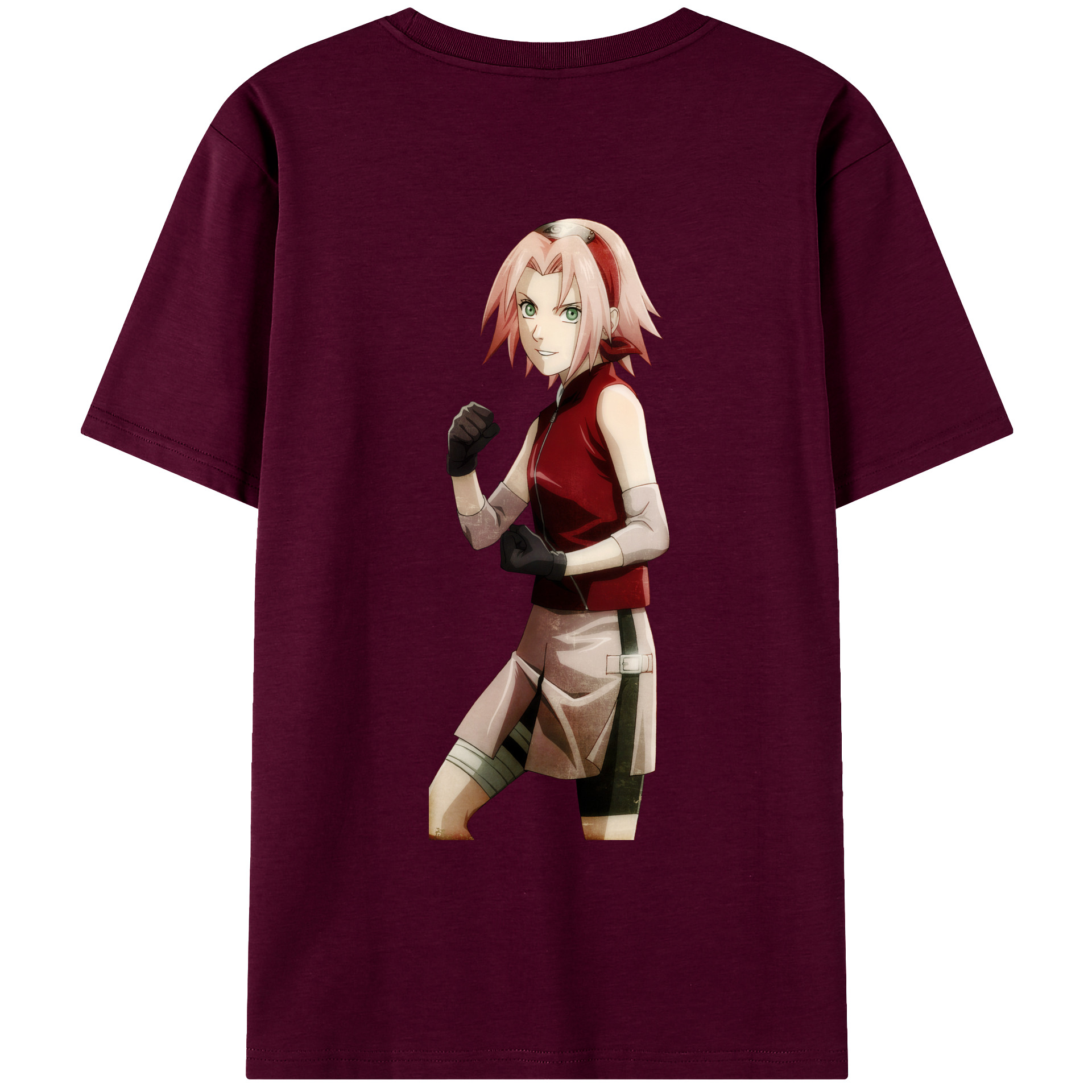 （画像用） NARUTO -ナルト- 春野サクラ Haruno Sakura レディース半袖Tシャツ(バックプリント)